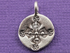 Hill Tribe Karen Silver Floral Pattern Round Charm,  (8125-TH)
